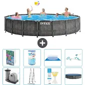 Intex Prism Frame Pool Rund - 549x122 cm - 7-teilig S542