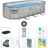 Bestway Power Steel Oval - 549x274x122 cm - 6-teilig S572