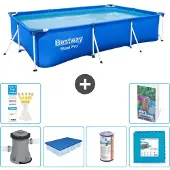Bestway Steel Pro Rechteckig - 300x201x66 cm - 5-teilig S254