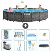 Intex Prism Frame Pool Rund - 549x122 cm - 7-teilig S548
