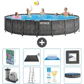Intex Prism Frame Pool Rund - 549x122 cm - 7-teilig S543