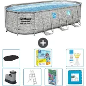 Bestway Power Steel Oval - 549x274x122 cm - 6-teilig S566