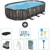 Bestway Power Steel Oval - 610x366x122 cm - 6-teilig S574