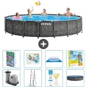 Intex Prism Frame Pool Rund - 549x122 cm - 7-teilig S639