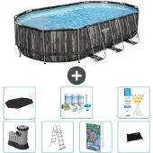 Bestway Power Steel Oval - 610x366x122 cm - 6-teilig S632