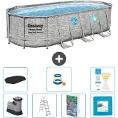 Bestway Power Steel Oval - 549x274x122 cm - 6-teilig S570