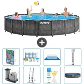 Intex Prism Frame Pool Rund - 549x122 cm - 7-teilig S574