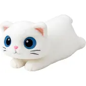 Leantoys Plüsch Maskottchen Huggable Katze Große Augen Weiß 45Cm