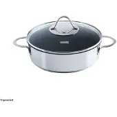 Riess Kelomat Schmorpfanne Perfekt mit Deckel Ø24 cm Edelstahl Backofenpfanne