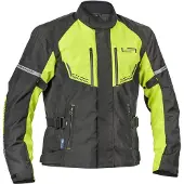 Lindstrands Lomsen wasserdichte Motorrad Textiljacke, schwarz/gelb, 50