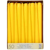Papstar 2 X 50 Leuchterkerzen Ø 2,2 cm · 25 cm gelb
