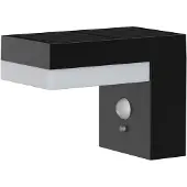 Lumisky LED-Solar-Wandlampe Cenova, schwarz Breite 16 cm, Sensor