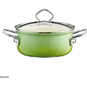 Riess 0655-036, 1 l, Grün, Stahl, Emaille, Keramik, Gas, Induktion, Edelstahl