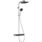 Hansgrohe Activera S Showerpipe 240 1jet EcoSmart+ mit ShowerTablet Select 360 Varia, 28639000, Farbe: Chrom
