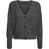 Vero Moda "VMLEA LS V-NECK CUFF CARDIGAN NOOS" Kunstfaser, regular fit