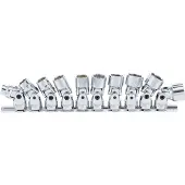 Bgs 205 Gelenkeinsatz-Set 3/8 ", Pro Torque, 10-19 mm