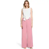 Vera Mont Jumpsuit "Jumpsuit mit weitem Bein", Damen, Gr. 38, EURO, rosa (rosé, cream), Obermaterial: 95% Polyester PES. 5% Elasthan EL., Overalls Jumpsuit