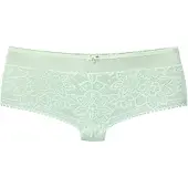 LASCANA Panty aus blumiger Jacquardspitze mit hübschem Accessoire