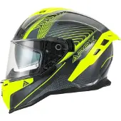 Apex FI200 Madrid Helm, schwarz/grau/gelb, M (57/58)