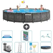Intex Prism Frame Pool Rund - 549x122 cm - 6-teilig S573
