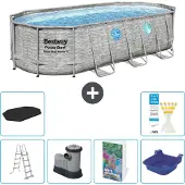 Bestway Power Steel Oval - 549x274x122 cm - 5-teilig S662