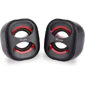 Equip Mini-USB-Lautsprecher, 2.0 Kanäle, Kabelgebunden, 3 W, 90 - 20 Hz, 40 Ohm, Schwarz