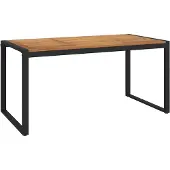 vidaXL Gartentisch mit Beinen in U-Form 160x80x75 cm Massivholz Akazie