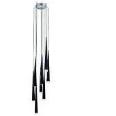 Azzardo Stylo 8 dimmbare Leuchte Schwarz G9 Ø 35 cm, Höhe 280 cm