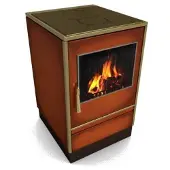 Glutos Küchenofen | HHS 03 S | 6,5 kW | Majolika | Scharnier rechts