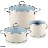 Riess Starterset Emaille Avorio 3 teilig