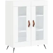 vidaXL Highboard Weiß 69,5x34x180 cm Holzwerkstoff