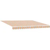 vidaXL Ausziehbare Markise Mehrfarbig 400 x 350 cm Polyester