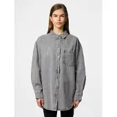 Pieces Jeansbluse "PCMAISIE LS DENIM SHIRT NOOS BC"