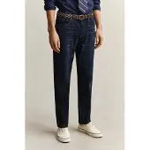 Gant für Herren. 1000011 Jeans Regular Fit Dunkelblau (33/34), Lässig, Baumwolle, Denim