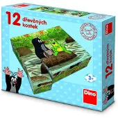 Dino Bikes DINO Maulwurf und Tiere Bildwürfel, 12 Würfel