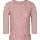 Spieth & Wensky Shirtbluse "Alheim", Damen, Gr. 34, rosa, Obermaterial: 90% Polyamid PA. 10% Elasthan EL., uni, slim fit, Rundhals, Blusen Shirtbluse, Rundhals Ausschnitt