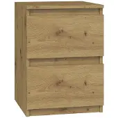 Top E Shop Topeshop M2 ARTISAN, Nachtständer, Eiche, Holz, 2 Schublade(n), Partikelbord, 300 mm, 300 mm
