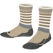 Falke Active Frog Kinder Socken, 39-42, Beige, Streifen, Wolle