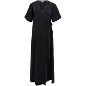Object Kurzärmeliges Wickel Maxikleid