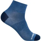 Wrightsock - Coolmesh II Quarter - Wandersocken Gr 34-37 blau