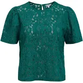 Object Spitzen Puffärmel Bluse