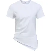 Object Asymmetrisches T-shirt Weiß S