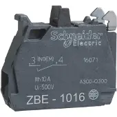 Schneider Electric Electric ZBE1016 Hilfsschalter, Kontaktblock, Harmony XB4 und XB5, 22mm, 30mm, Schraubklemme, vergoldet, 1S - 5 Stück