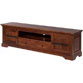MASSIVMOEBEL24.DE TV-Board Akazie 200x45x55 nougat lackiert OXFORD #326