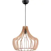 TRIO Holz-Pendelleuchte Wood, 38,5 cm
