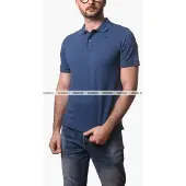 K-way für Herren. K5127BW Polo Amedee Pique blau (S), Lässig, Baumwolle, Kurzarm