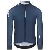 Q36.5 - Gregarius Hybrid Collar Fade L/S Jersey - Radtrikot Gr XL blau