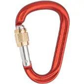 Austrialpin - HMS Rondo Alu Schrauber 23 kN - HMS-Karabiner rot