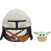 Squishmallows – Star Wars – Maskottchen Mandalorian + Grogu, 30 cm, SQDI02218
