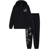 Bonprix Hausanzug Set, aus Baumwolle, Loose Fit, mit Bindeband, im Casual-Stil